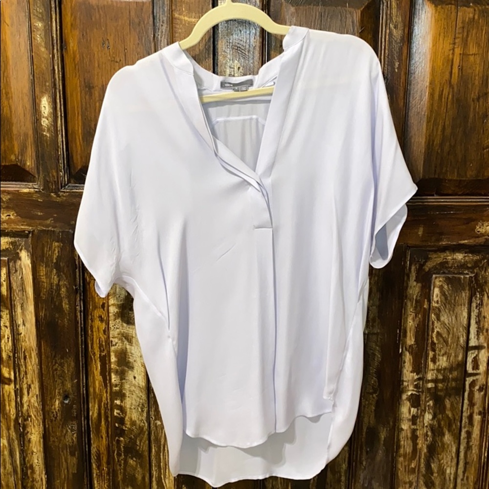 Vince Lilac 100% Silk Blouse S